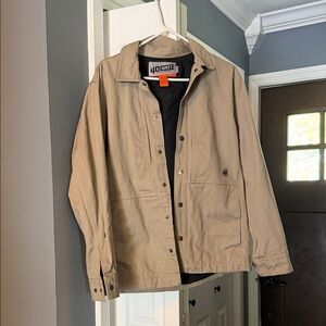 40 Grit by Duluth Trading Men's Beige Shirt Jacket